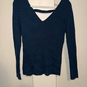 Simply Styled Deep Blue Knit Top